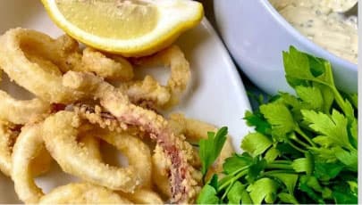 Battered squid