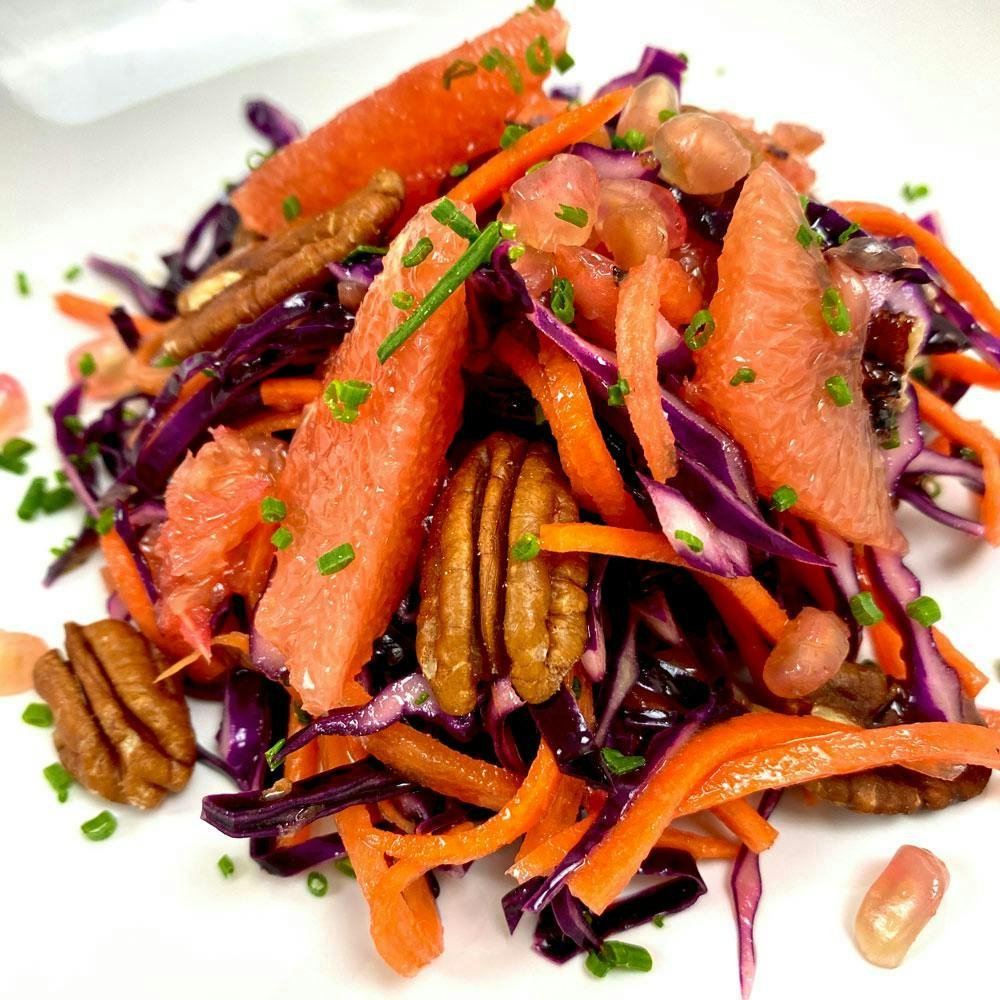 Red Cabbage and Pecan Salad